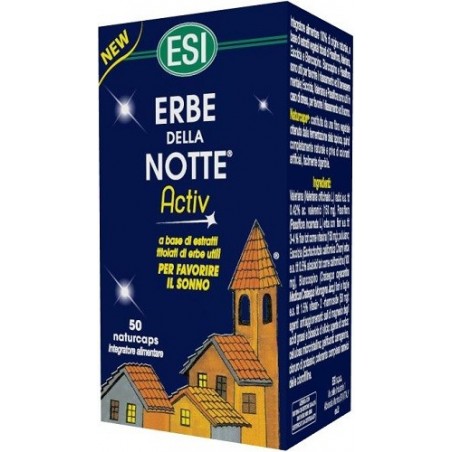 Esi Erbe Della Notte Activ 50 Capsule - Integratori per umore, anti stress e sonno - 972457992 - Esi - € 11,90