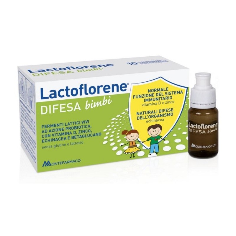 Lactoflorene Difesa Bambini Fermenti Lattici Vivi 10 Flaconi - Fermenti lattici per bambini - 939278976 - Lactoflorene - € 9,27