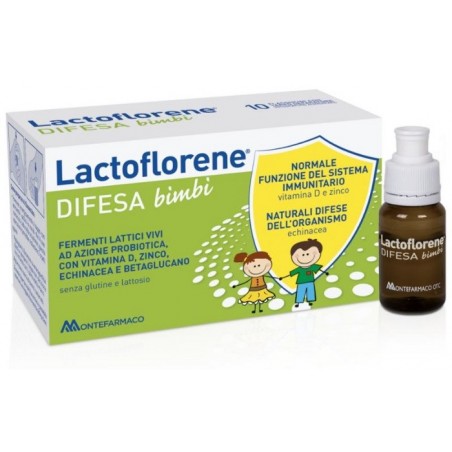 Lactoflorene Difesa Bambini Fermenti Lattici Vivi 10 Flaconi - Fermenti lattici per bambini - 939278976 - Lactoflorene - € 9,25