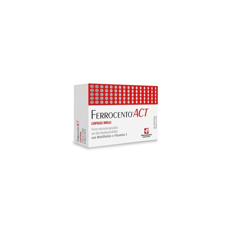 Pharmasuisse Laboratories Ferrocento Act 30 Capsule Molli - Vitamine e sali minerali - 973263294 - Pharmasuisse Laboratories ...