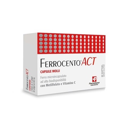 Pharmasuisse Laboratories Ferrocento Act 30 Capsule Molli - Vitamine e sali minerali - 973263294 - Pharmasuisse Laboratories ...