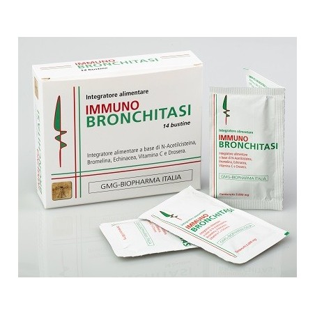 Gmg Biopharma Italia Immuno Bronchitasi 14 Bustine - Integratori per apparato respiratorio - 943072090 - Gmg Biopharma Italia...