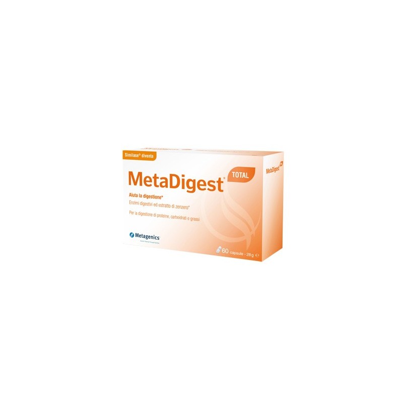 Metadigest Total Integratore per la Digestione 60 Capsule - Integratori per regolarità intestinale e stitichezza - 979279332 ...