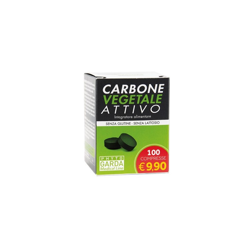 Phyto Garda Carbone Vegetale Attivo 100 Compresse - Integratori per apparato digerente - 970773343 - Phyto Garda - € 6,60