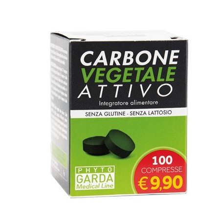Phyto Garda Carbone Vegetale Attivo 100 Compresse - Integratori per apparato digerente - 970773343 - Phyto Garda - € 6,60