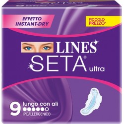 Fater Lines Seta Ultra Assorbenti Lunghi 9 Pezzi - Assorbenti - 975591138 - Lines - € 2,79