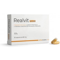Cetra Pharma Realvit Plus 30 Capsule - Integratori per concentrazione e memoria - 931946483 - Cetra Pharma - € 17,73