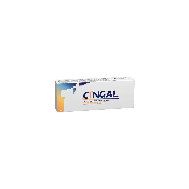 Cingal Siringa Preriempita Intra Articolare Con Acido Reticolato 4 Ml - Ausili sanitari - 971279601 - Abiogen Pharma - € 183,63