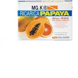 Pool Pharma Mgk Vis Ricarica Papaya Con Roc 12 Bustine - Vitamine e sali minerali - 904738818 - Pool Pharma - € 11,16