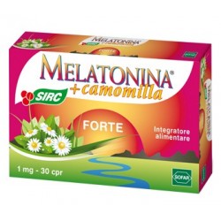 Sofar Melatonina + Camomilla Forte 30 Compresse - Integratori per umore, anti stress e sonno - 924570359 - Sofar - € 6,75