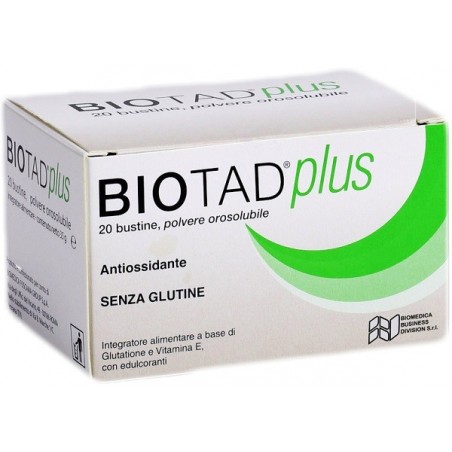 Biotad Plus Integratore Glutatione Vitamina E 20 Bustine Oro Biotad - 1 Biotad Plus Integratore Glutatione Vitamina E 20 Bustine Oro Biotad - 1