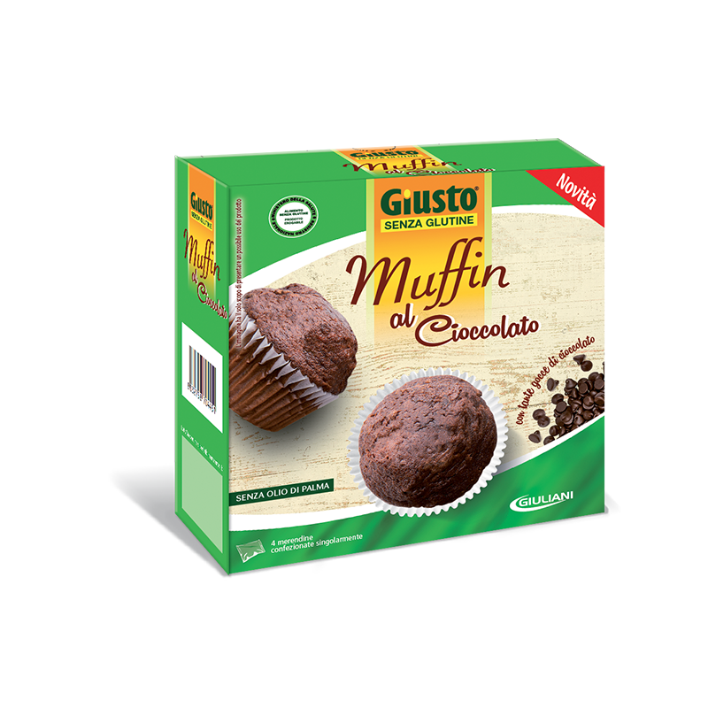 Farmafood Giusto Senza Glutine Muffin Al Cioccolato 200 G - Alimenti senza glutine - 975022359 - Giusto - € 4,75