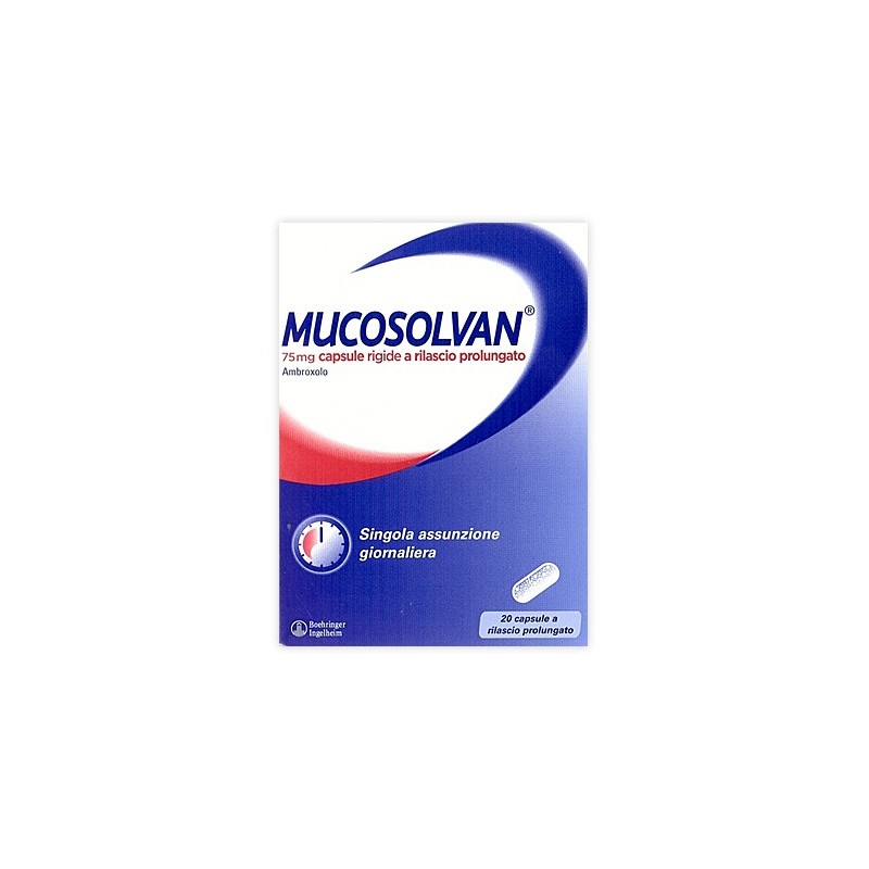 Sanofi Mucosolvan 75 Mg Capsule Rigide A Rilascio Prolungato - Farmaci per tosse secca e grassa - 024428068 - Sanofi - € 12,41