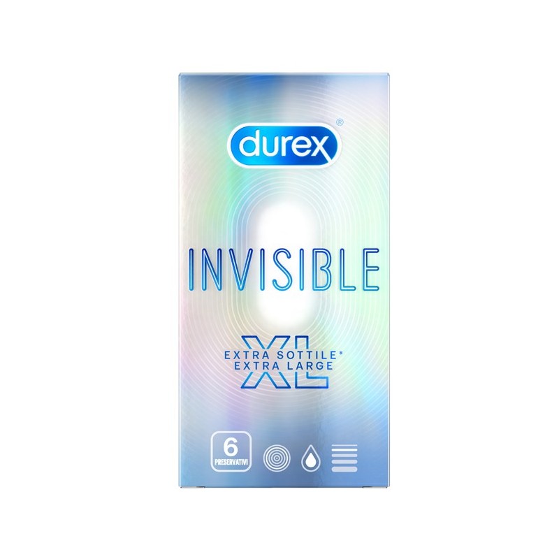 Durex Invisible Profilattico XL 6 Pezzi Durex - 1