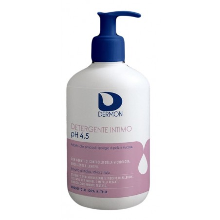 Dermon Detergente Intimo Uso Frequente pH 4,5 500 Ml Dermon - 1 Dermon Detergente Intimo Uso Frequente pH 4,5 500 Ml Dermon - 1