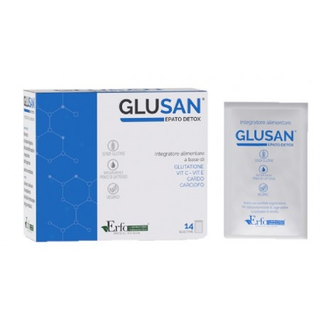 Glusan Integratore Per Funzione Digestiva ed Epatica 14 Bustine Erfo - 1 Glusan Integratore Per Funzione Digestiva ed Epatica 14 Bustine Erfo - 1