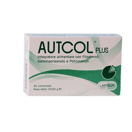 Laerbium Pharma Autcol Plus 36 Compresse - Integratori per il cuore e colesterolo - 938727118 - Laerbium Pharma - € 16,26