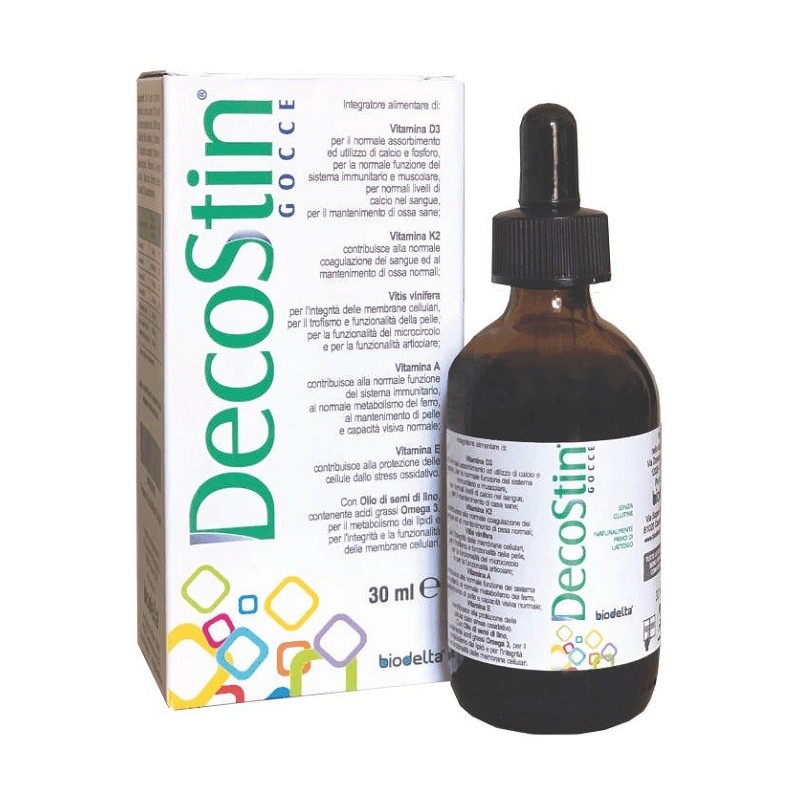 Biodelta Decostin Gocce 30 Ml - Vitamine e sali minerali - 947090852 - Biodelta - € 22,56