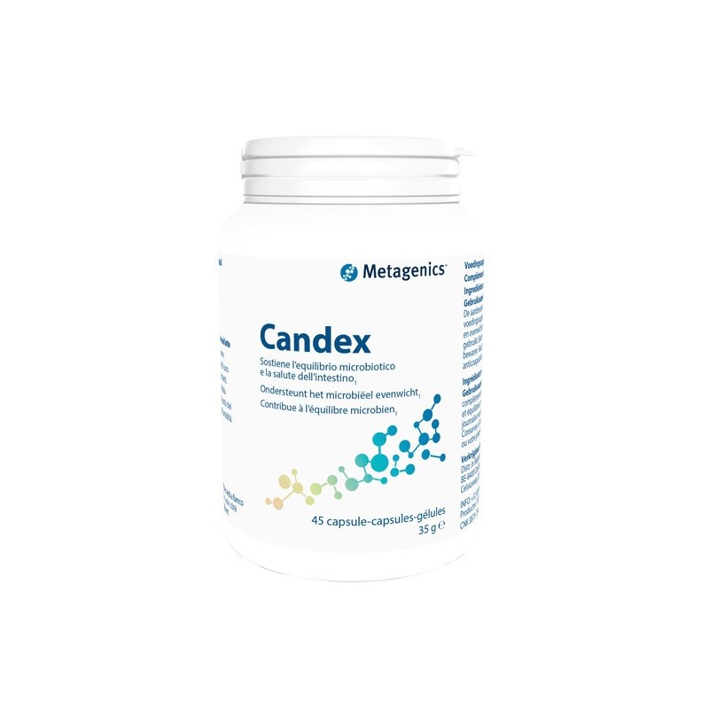 Candex Integratore per Flora Batterica Intestinale 45 Capsule - Integratori per regolarità intestinale e stitichezza - 973321...