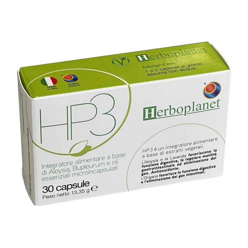 Herboplanet HP3 per Funzione Digestiva 30 Capsule - Integratori per apparato digerente - 982466094 - Herboplanet - € 18,87