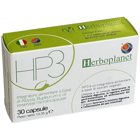 Herboplanet HP3 per Funzione Digestiva 30 Capsule - Integratori per apparato digerente - 982466094 - Herboplanet - € 18,87