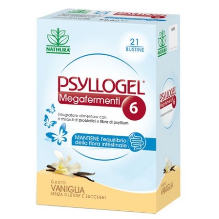 Psyllogel Megafermenti 6 Vaniglia Probiotici 21 Bustine - Fermenti lattici - 942891235 - Psyllogel - € 14,78