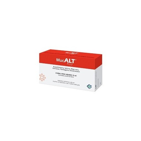 Ddfarma Mucalt Flu 8 Oral Stick Monodose - Rimedi vari - 930194360 - Ddfarma - € 9,15