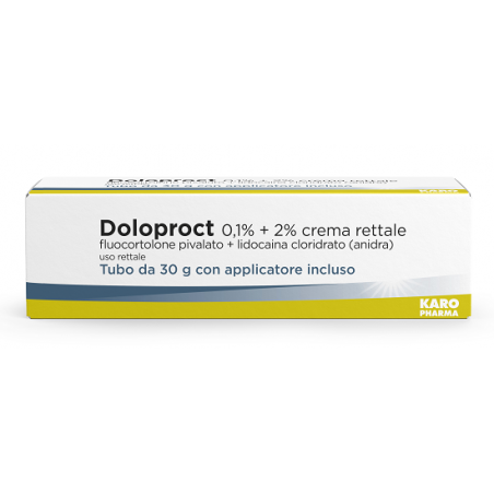 Karo Pharma Doloproct 0,1% + 2% Crema Rettale - Home - 036428035 - Karo Pharma - € 10,95