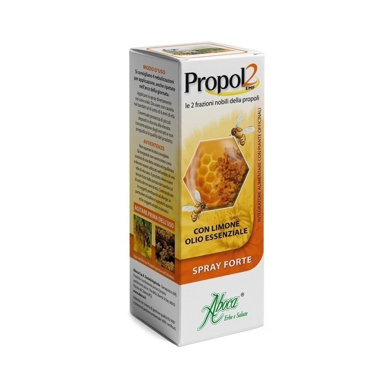 Aboca Propol2 EMF Spray Forte a Base Di Propoli 30 Ml - Prodotti fitoterapici per raffreddore, tosse e mal di gola - 90469523...