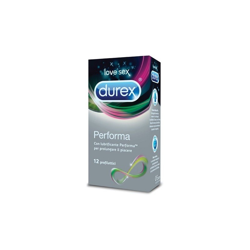 Durex Performa Profilattico Con Lubrificante 12 Pezzi - Profilattici e Contraccettivi - 924893682 - Durex - € 13,00