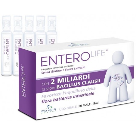 Paladin Pharma Enterolife 2 Miliardi 20 Fiale Da 5 Ml - Integratori di fermenti lattici - 926567215 - Paladin Pharma - € 8,13