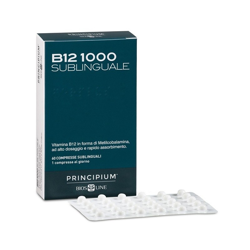 Bios Line Principium B12 1000 60 Compresse Sublinguali - Rimedi vari - 943372843 - Bios Line - € 13,81