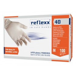 Reflexx 40 Guanto In Lattice Monouso Con Polvere Non Sterile M 100 Pezzi - Rimedi vari - 922406931 - Reflexx - € 12,00