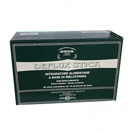 Deflux Integratore di Melatonina 20 Stick Monodose Deflux - 1 Deflux Integratore di Melatonina 20 Stick Monodose Deflux - 1