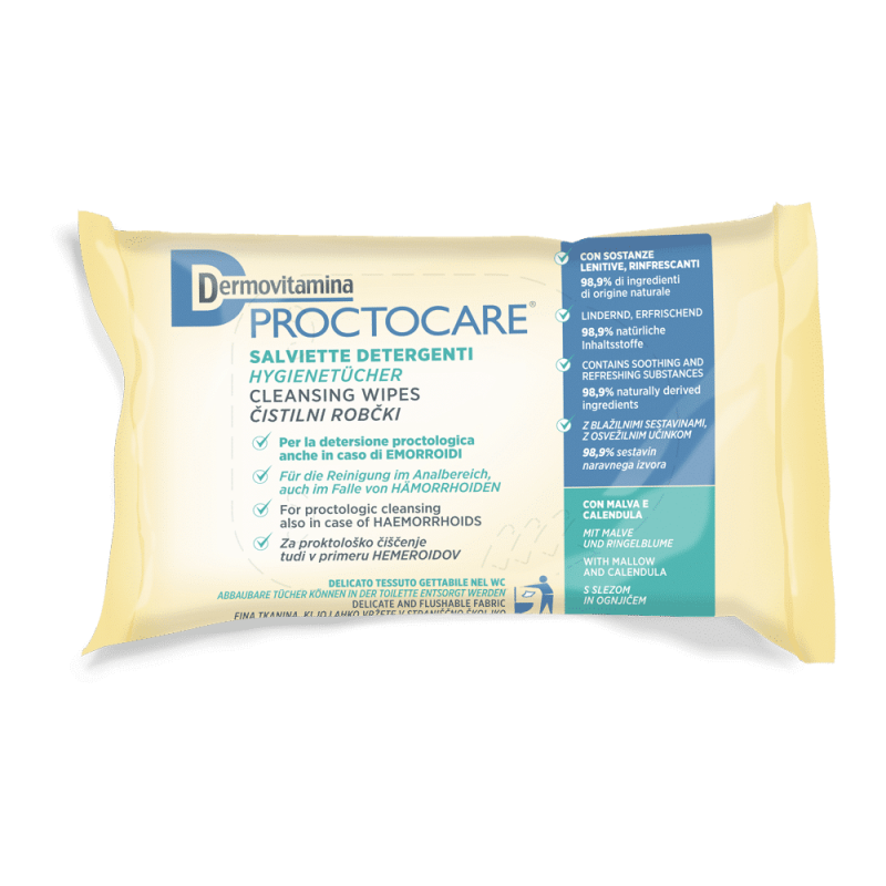 Dermovitamina Proctocare Salviette 15 Pezzi - Detergenti intimi - 978494918 - Dermovitamina - € 2,42