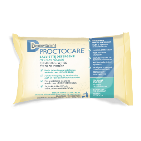 Dermovitamina Proctocare Salviette 15 Pezzi - Detergenti intimi - 978494918 - Dermovitamina - € 2,29