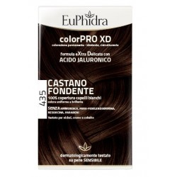 Zeta Farmaceutici Euphidra Colorpro Xd 435 Castano Fondente Gel Colorante Capelli In Flacone + Attivante + Balsamo + Guanti -...