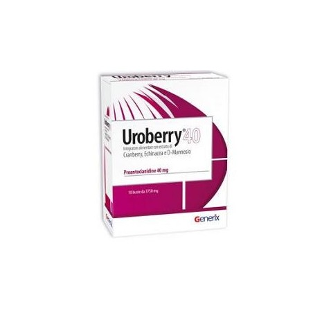 Difass International Uroberry 40 10 Bustine - Integratori per cistite - 939497234 - Difass International - € 17,53