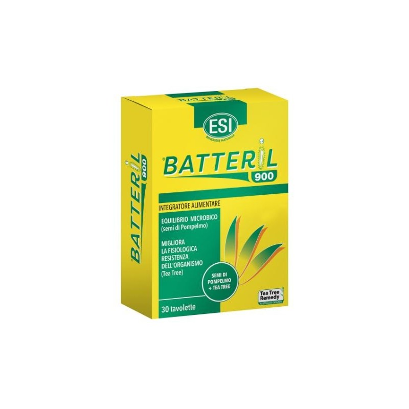 Esi Batteril 900 Equilibrio Microbico 30 Tavolette - Integratori per difese immunitarie - 973352937 - Esi - € 12,07