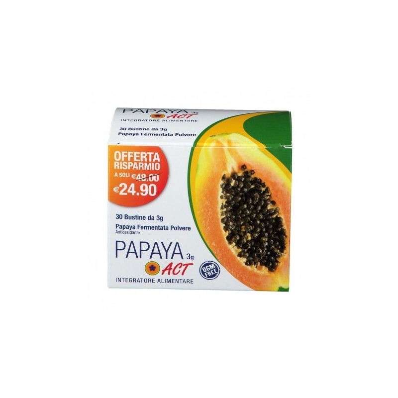 Act Papaya Per Metabolismo Energetico e Difese Immunitarie 30 Bustine - Integratori - 923427215 - Linea Act - € 17,22