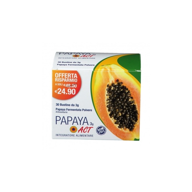 Act Papaya Per Metabolismo Energetico e Difese Immunitarie 30 Bustine Linea Act - 1