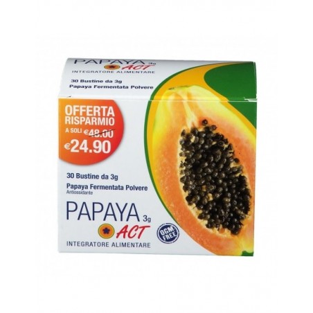 Act Papaya Per Metabolismo Energetico e Difese Immunitarie 30 Bustine - Integratori - 923427215 - Linea Act - € 17,35