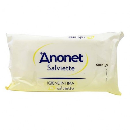 Anonet Salviette Per Igiene Intima 15 Pezzi - Prodotti per emorroidi e ragadi - 930172756 - Anonet - € 3,37
