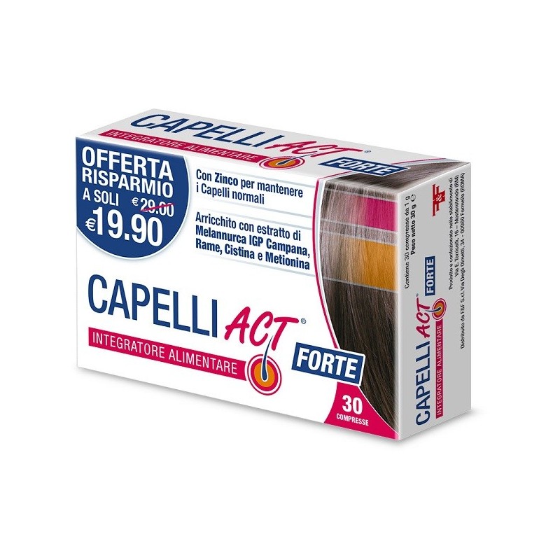 Capelli Act Forte Integratore Per Capelli 30 Compresse - Integratori per pelle, capelli e unghie - 979012085 - Linea Act - € ...