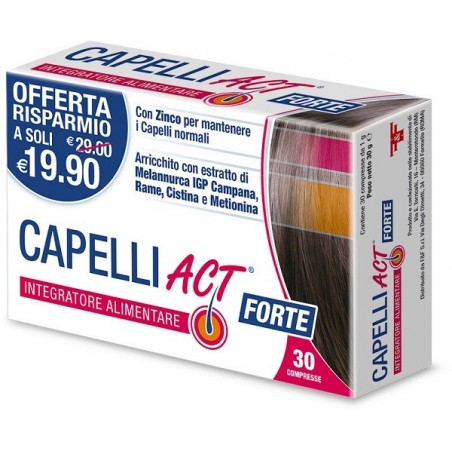 Capelli Act Forte Integratore Per Capelli 30 Compresse Linea Act - 1 Capelli Act Forte Integratore Per Capelli 30 Compresse Linea Act - 1