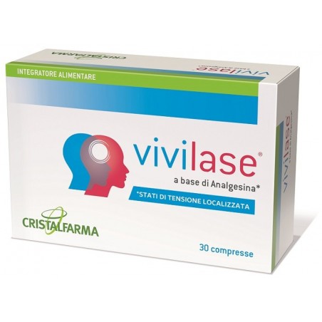 Cristalfarma Vivilase 30 Compresse - Integratori per concentrazione e memoria - 981451848 - Cristalfarma - € 23,65
