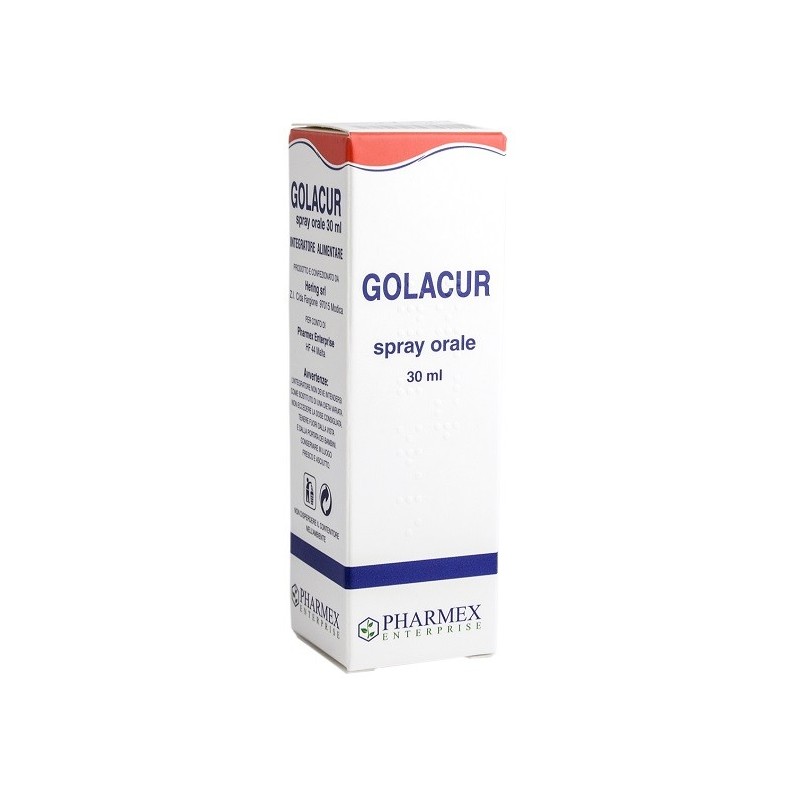 Pharmex Enterprise Limited Golacur Spray Orale 30 Ml - Prodotti fitoterapici per raffreddore, tosse e mal di gola - 971215102...