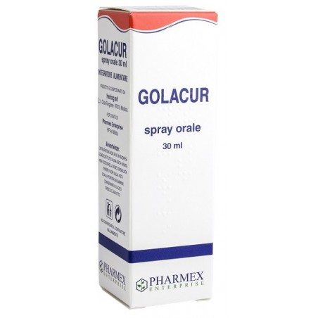 Pharmex Enterprise Limited Golacur Spray Orale 30 Ml - Prodotti fitoterapici per raffreddore, tosse e mal di gola - 971215102...