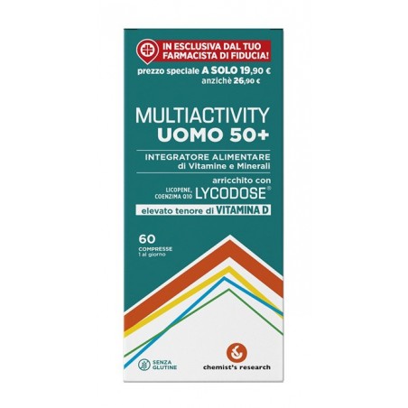 Multiactivity Uomo 50+ Integratore Multivitaminico 60 Compresse - Vitamine e sali minerali - 976824666 - Chemist's Research -...