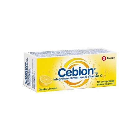 Cebion Effervescente Vitamina C Limone 10 Compresse - Vitamine e sali minerali - 926737673 - Cebion - € 7,18
